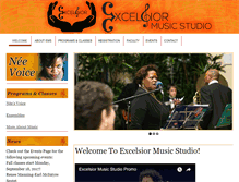 Tablet Screenshot of excelsiormusicstudio.com